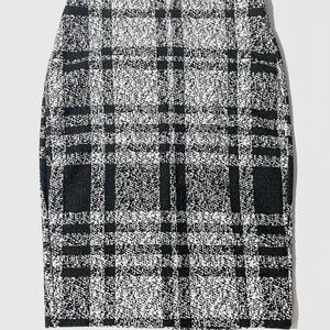 EUC Express Tartan Plaid High Waisted Pencil Skirt
